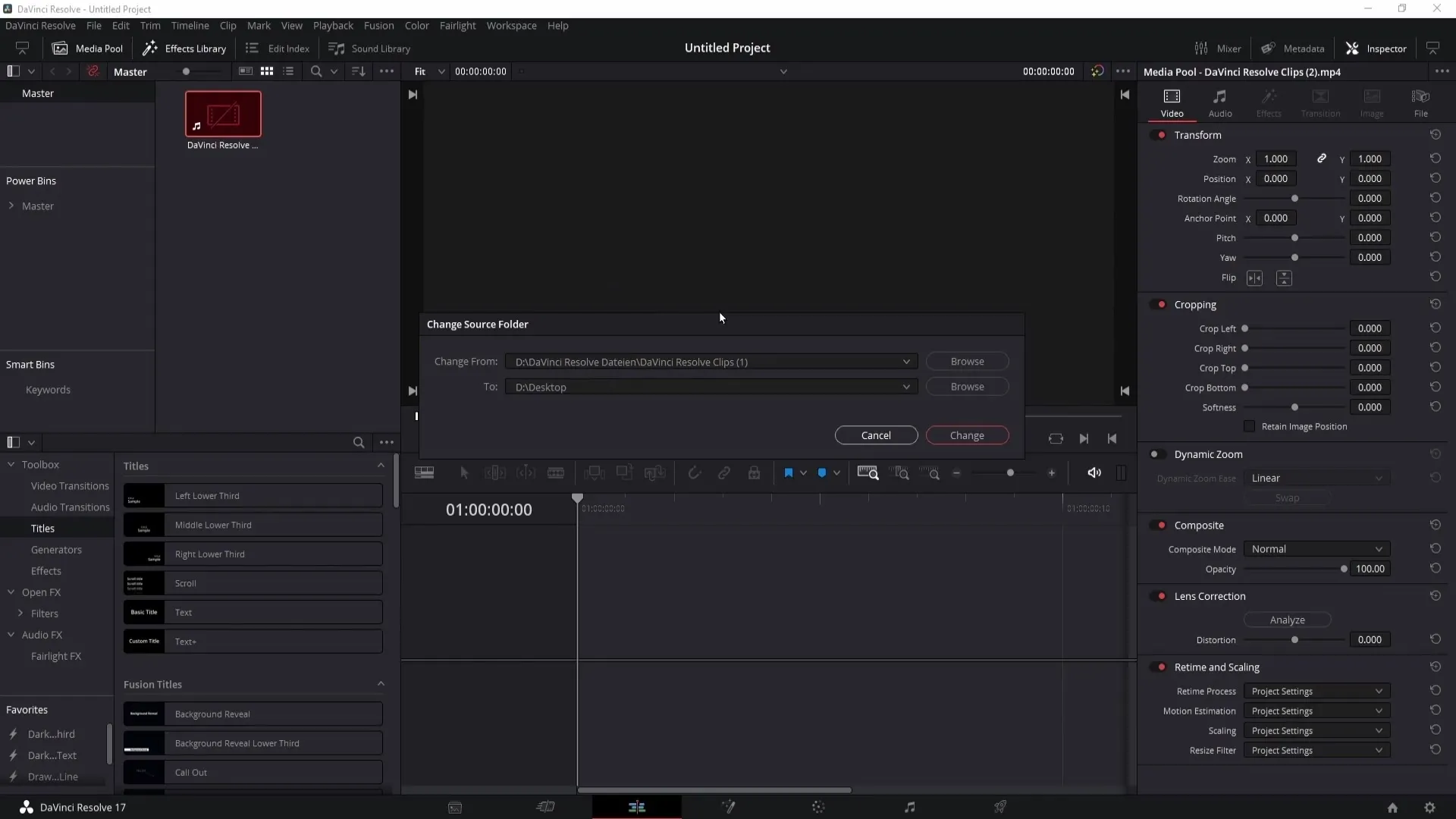 Understanding and fixing DaVinci Resolve: Media Offline error