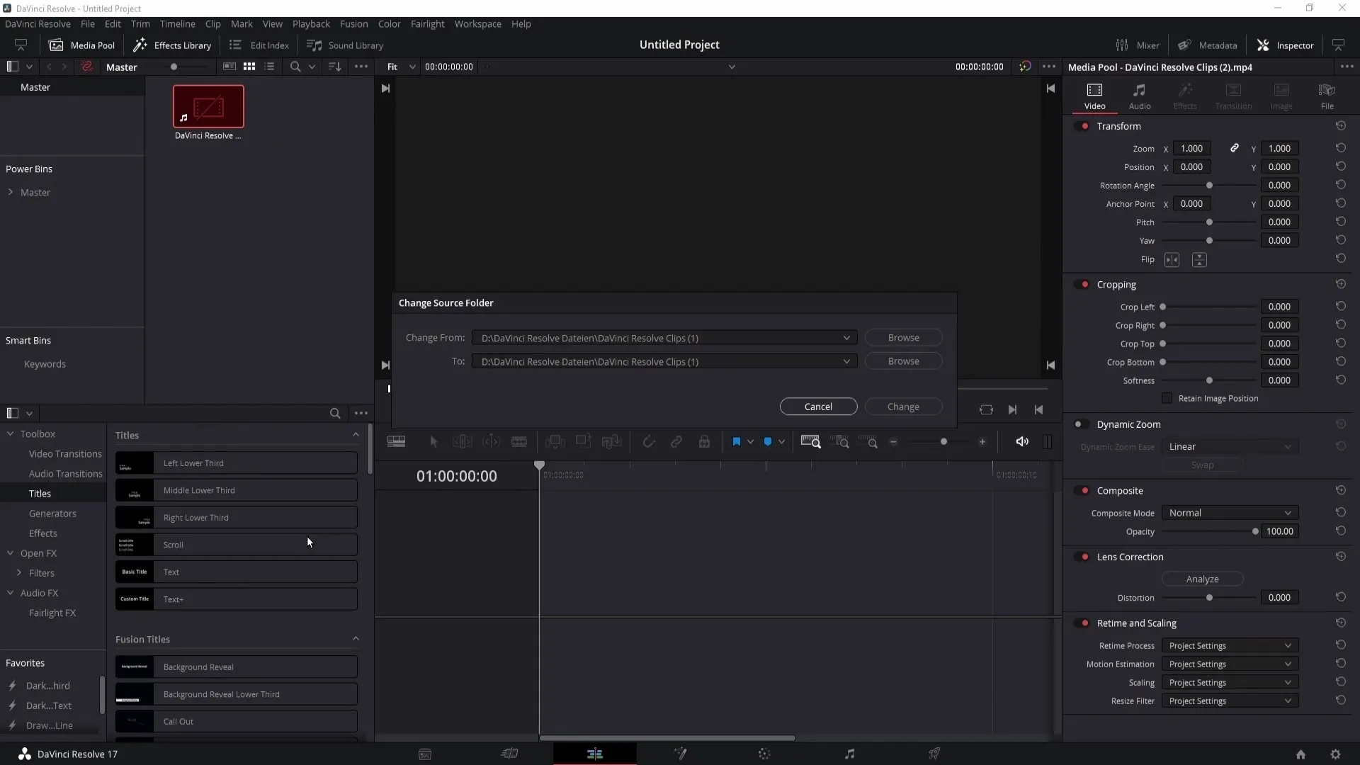 Understanding and fixing DaVinci Resolve: Media Offline errors