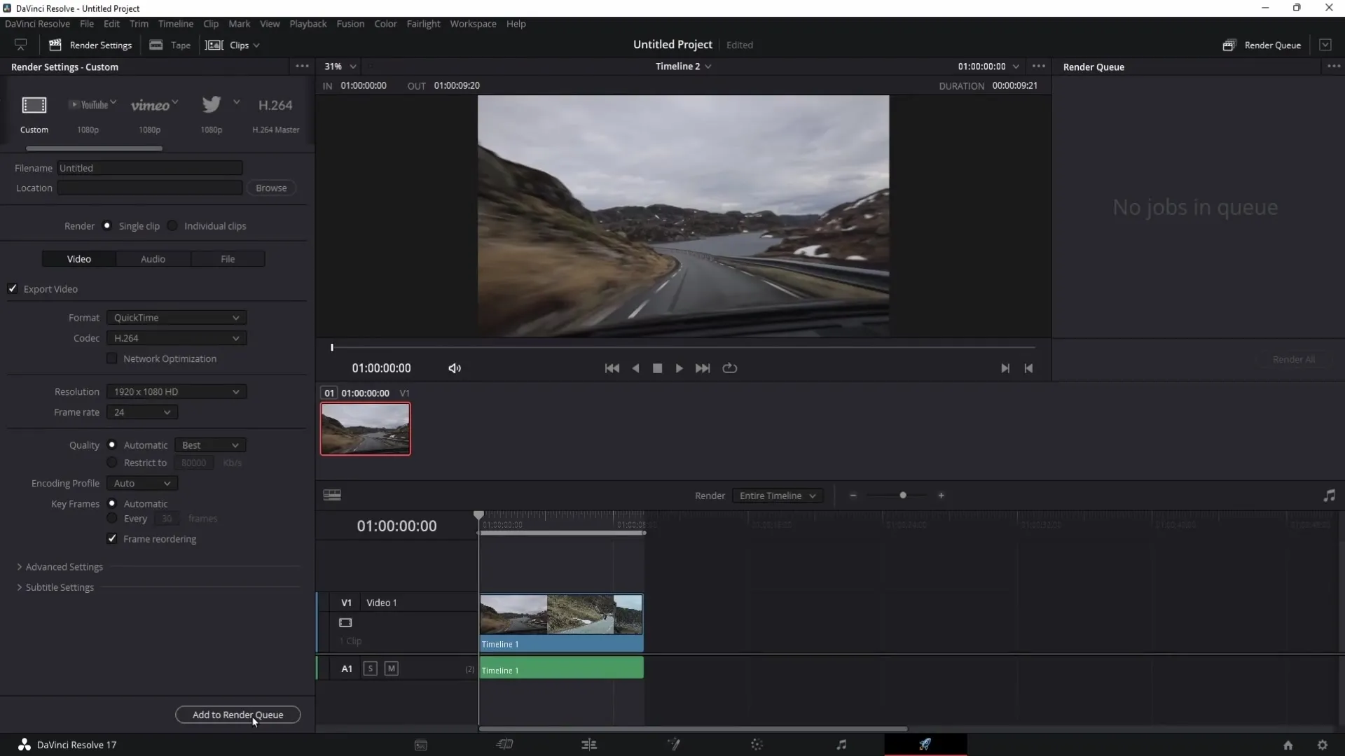 DaVinci Resolve'deki donmuş "Render Kuyruğuna Ekle" düğmesi sorununun çözümüne ilişkin talimatlar