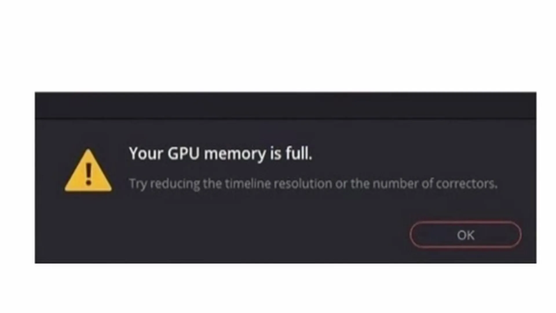 Fixing GPU memory in DaVinci Resolve - step-by-step guide