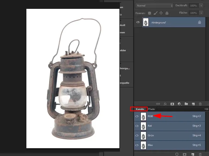 Photoshop-Composing - Orakel Laut - Bagian 03: Memisahkan lampu