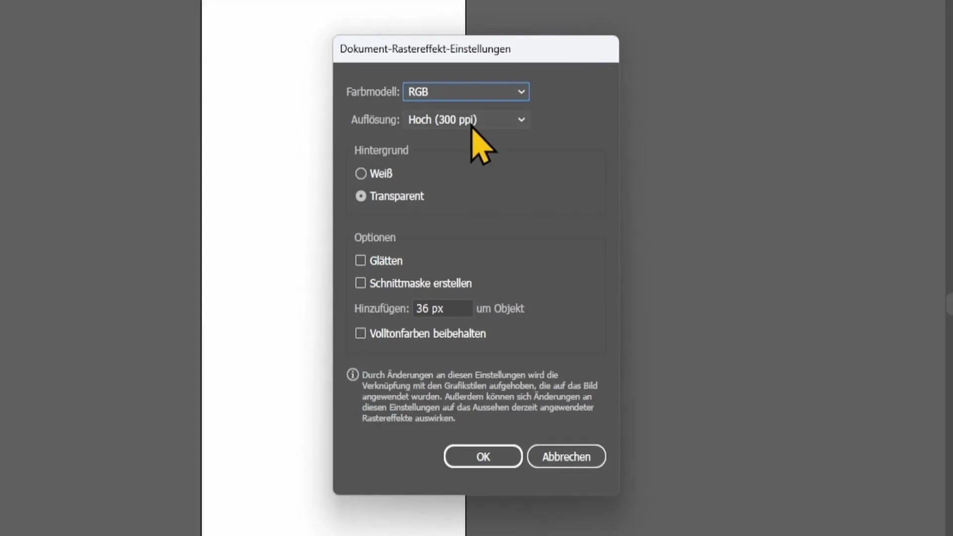 Mengubah ukuran gambar dan resolusi (dpi) secara efektif di Adobe Illustrator