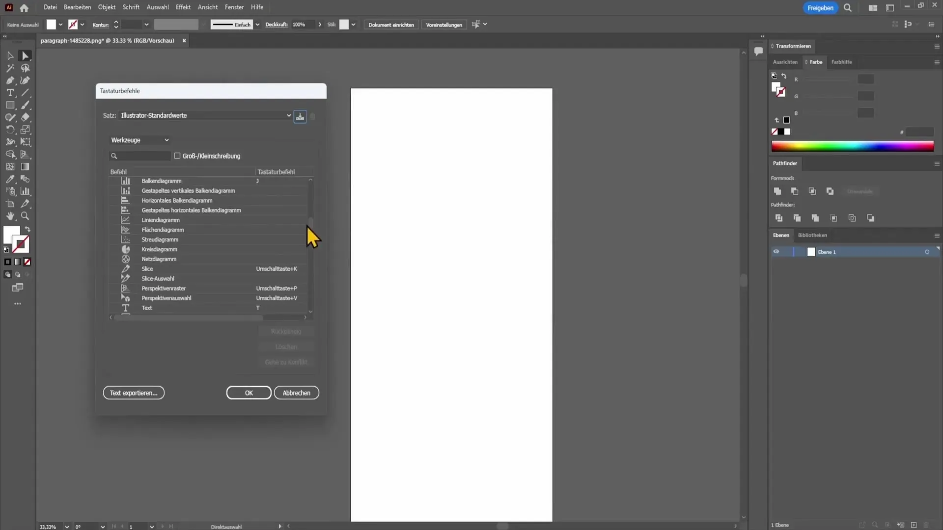 Travailler efficacement dans Adobe Illustrator - Personnaliser les raccourcis clavier