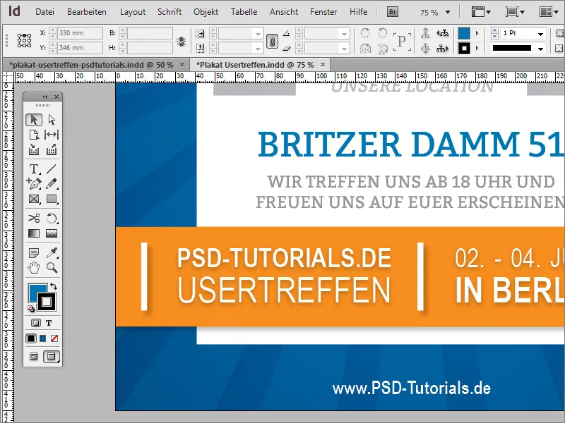 Création d'une affiche sur Adobe InDesign - Partie 3 : Insérer du texte