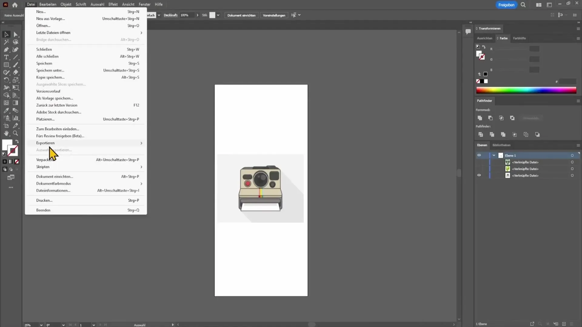 Adobe Illustrator: Menyimpan dan mengekspor file dengan efisien