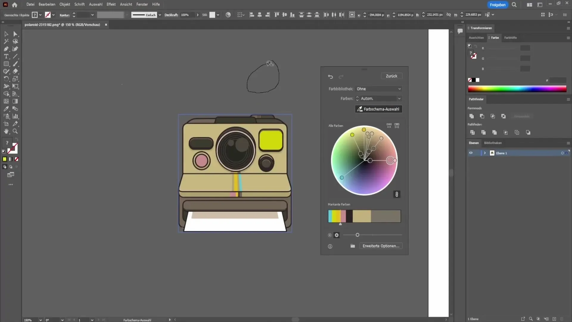 Změna barev v programu Adobe Illustrator – postup krok za krokem