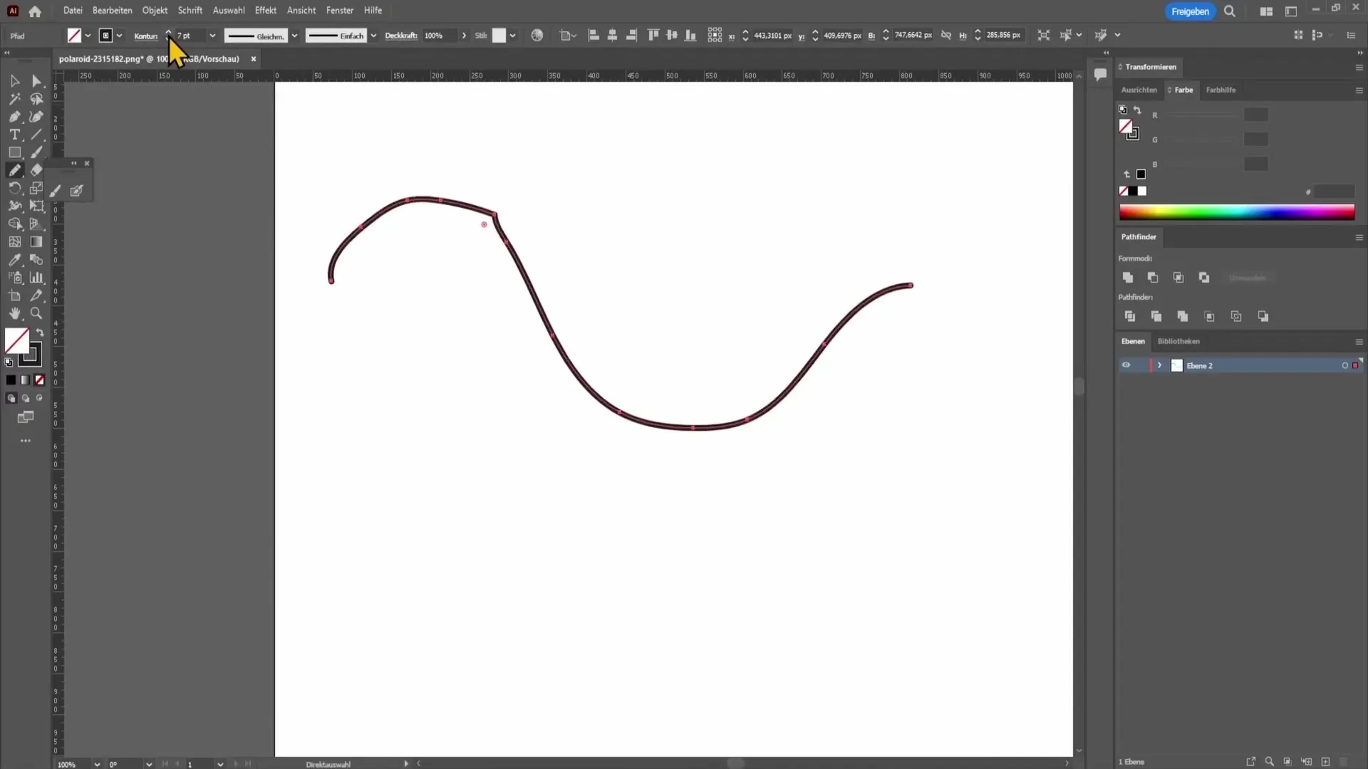 Menggambar bebas kreatif di Adobe Illustrator