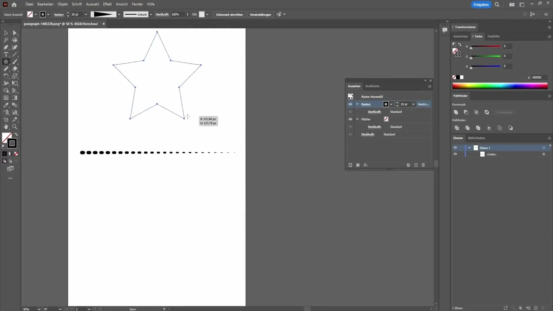 Membuat Garis Bercoret dan Berbintik di Adobe Illustrator