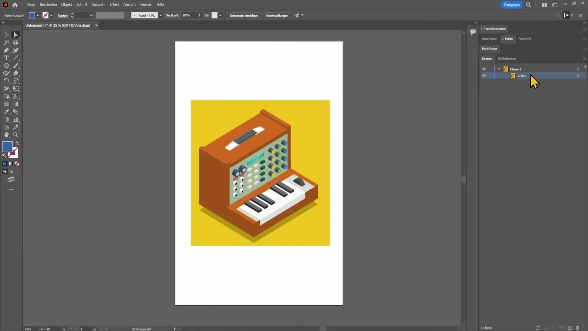 Návod na zrcadlení objektů v programu Adobe Illustrator - horizontálně a vertikálně