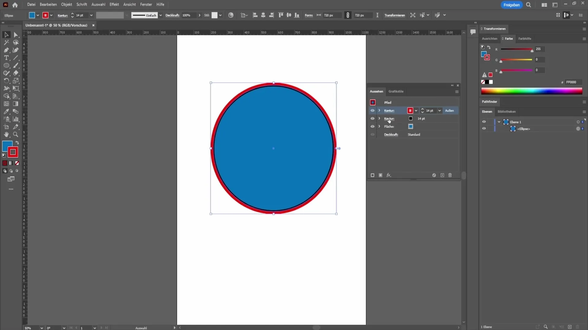 Viegla kontūru veidošana programmā Adobe Illustrator