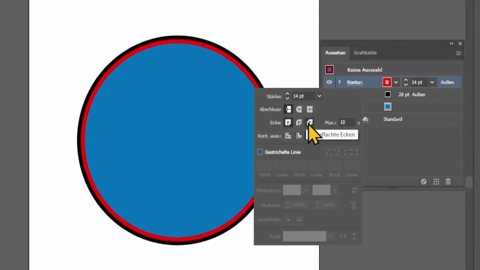 Viegla kontūru veidošana programmā Adobe Illustrator