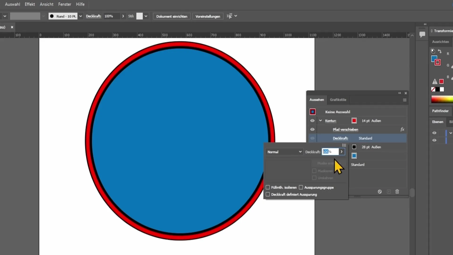 Viegla kontūru veidošana programmā Adobe Illustrator