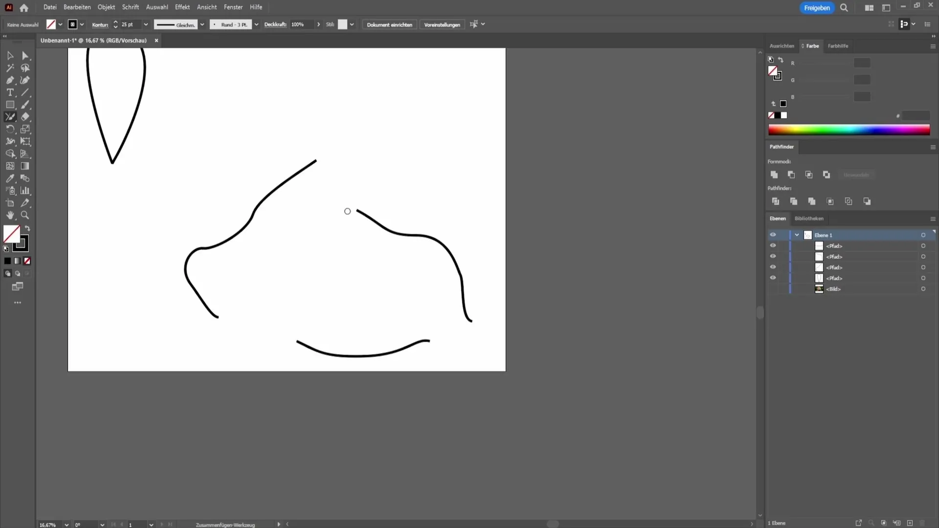 Bagaimana cara menghubungkan garis secara efektif di Adobe Illustrator