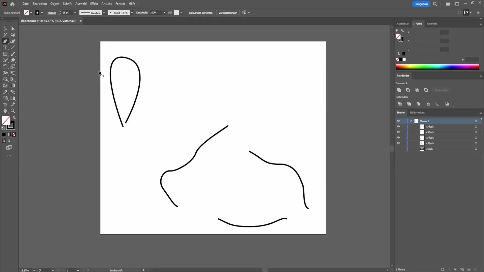 Jak efektivně spojit čáry v programu Adobe Illustrator