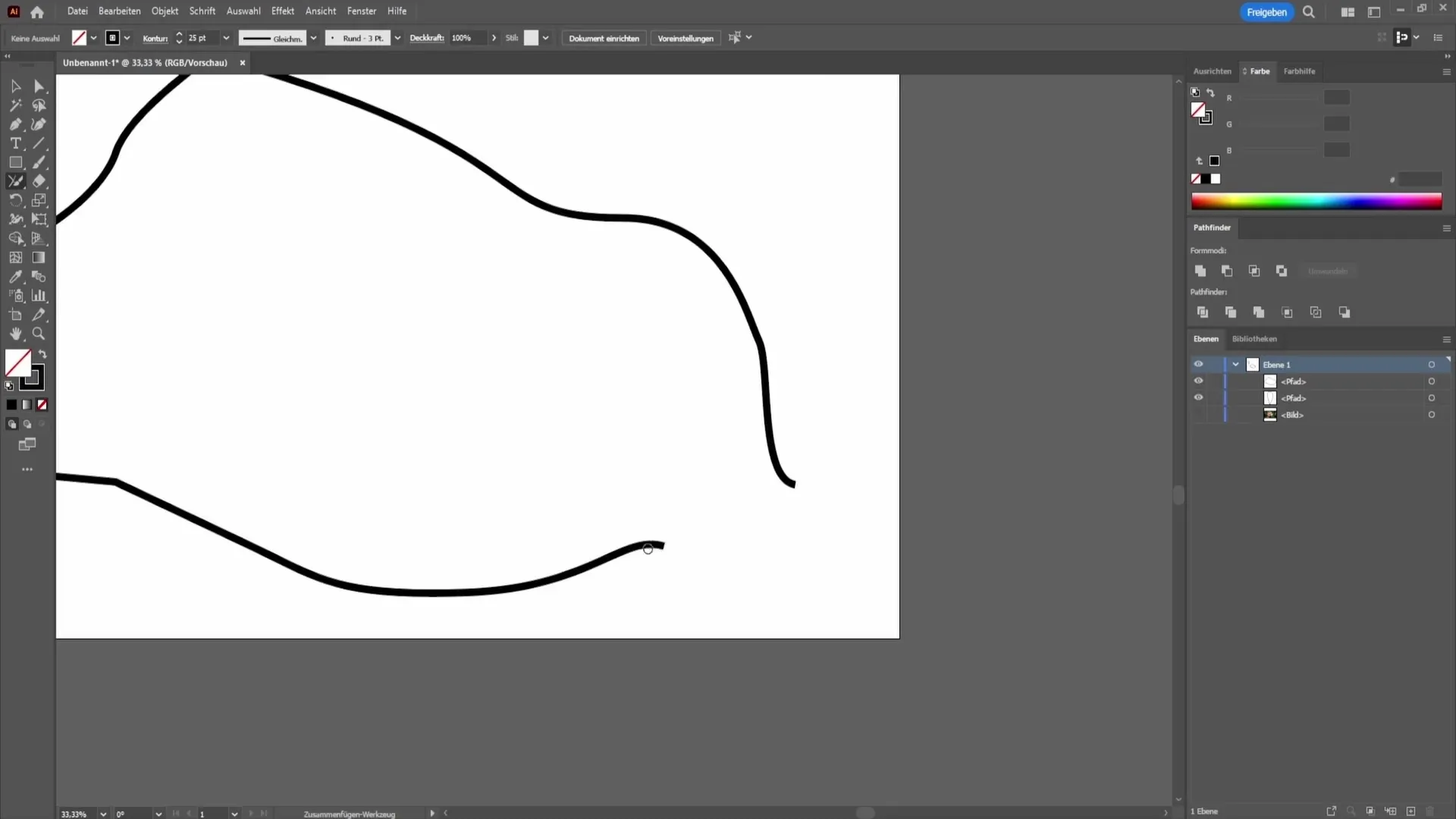 Bagaimana cara menghubungkan garis secara efektif di Adobe Illustrator