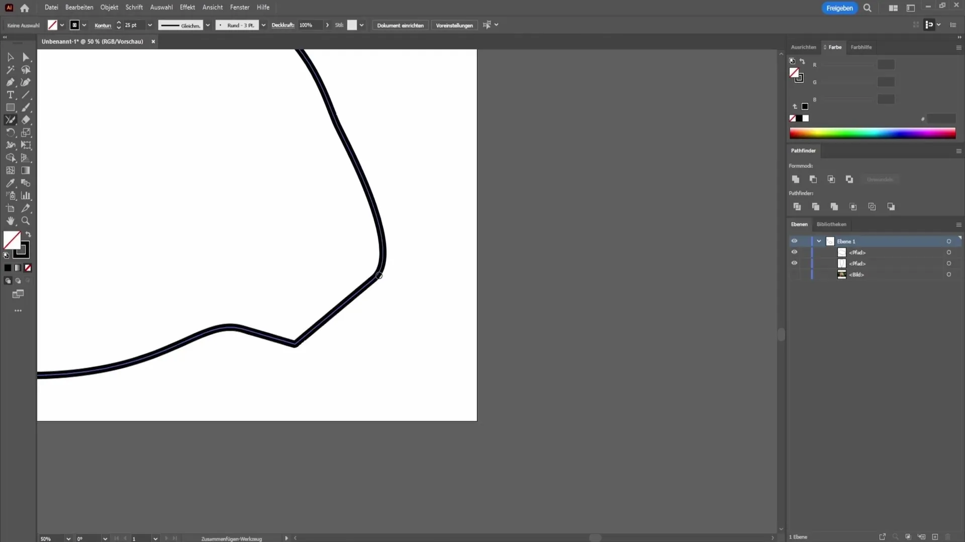 Bagaimana cara menghubungkan garis secara efektif di Adobe Illustrator