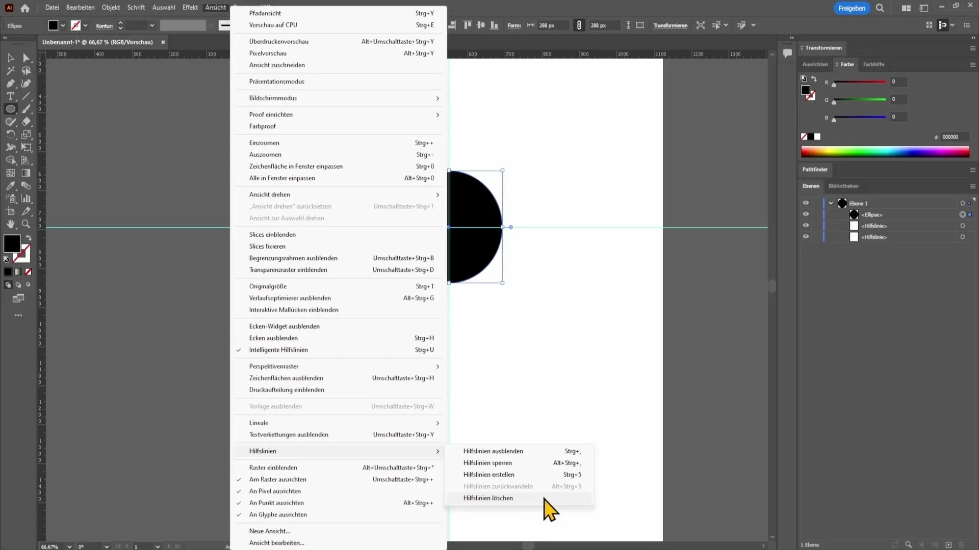 Pedoman dan kisi-kisi dalam Adobe Illustrator: Panduan langkah demi langkah