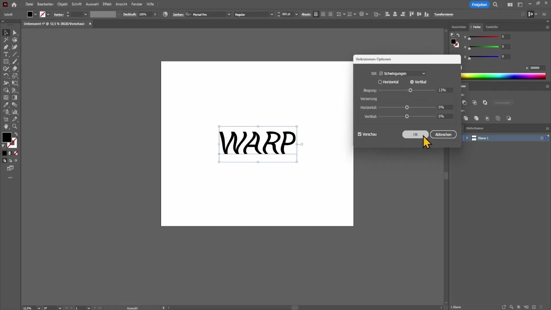 Creative type design: Bending text in Adobe Illustrator