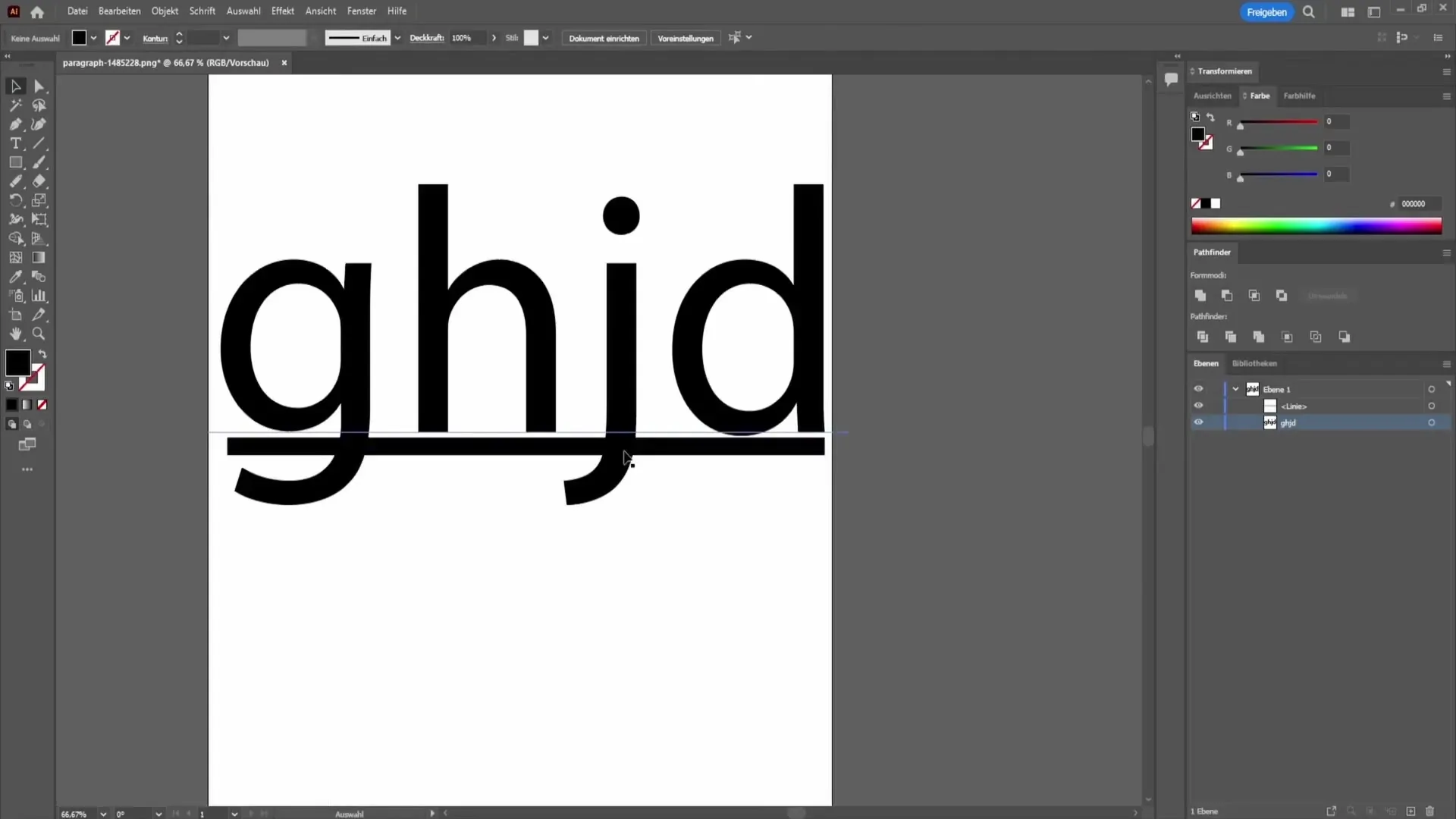 Souligner du texte dans Adobe Illustrator - Voici comment faire !