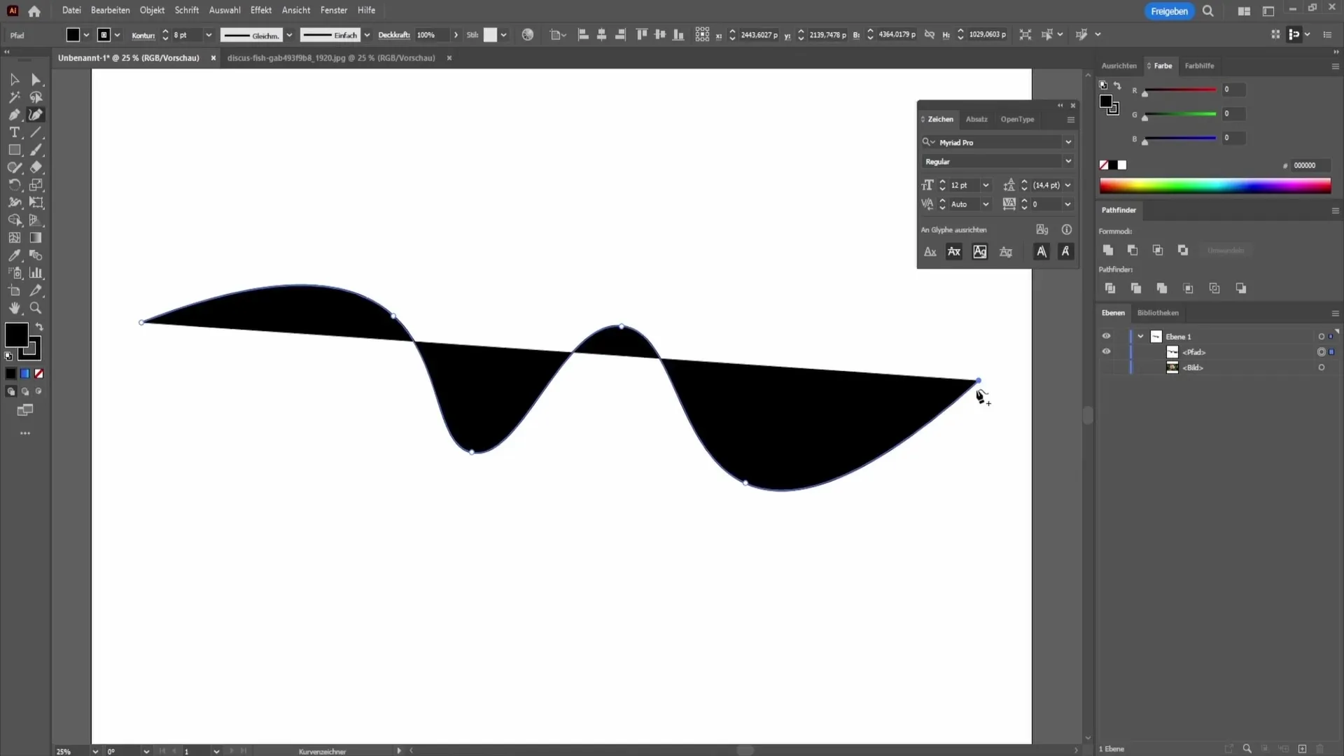 Professionell ritande med verktyget Penna i Adobe Illustrator