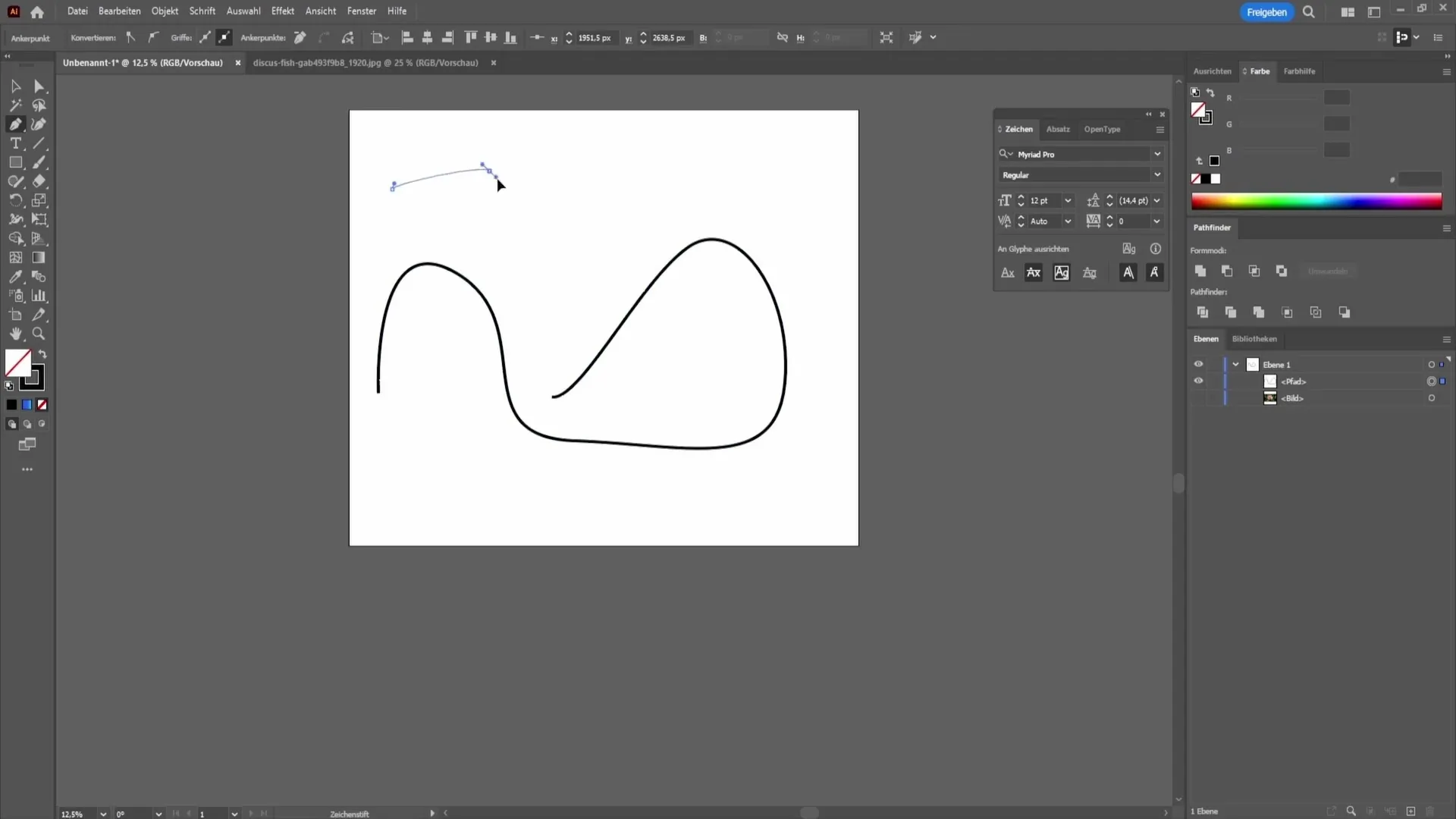 Professionell ritande med verktyget Penna i Adobe Illustrator