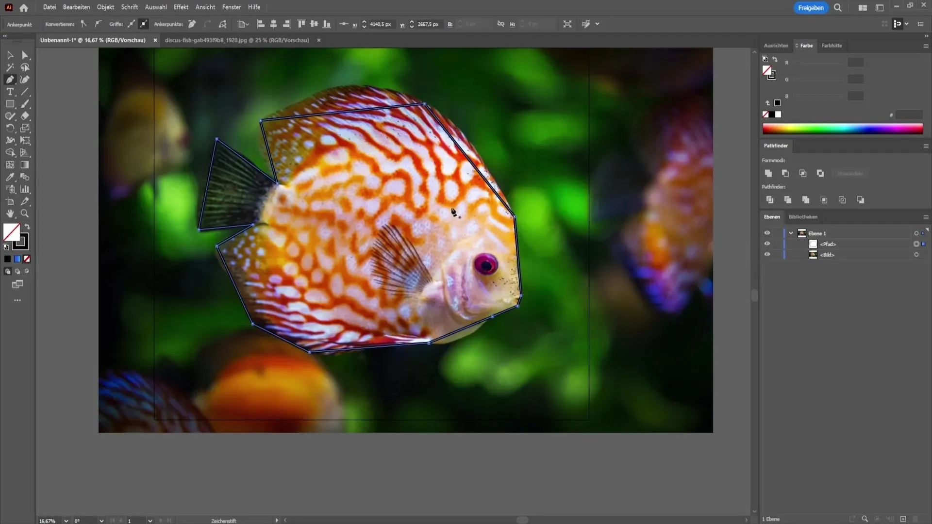 Menggambar profesional dengan alat pena di Adobe Illustrator