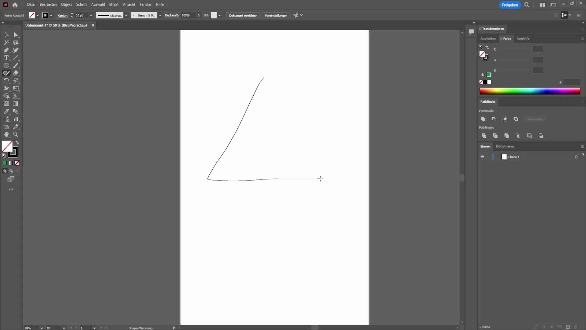 Membuat bentuk secara efektif di Adobe Illustrator