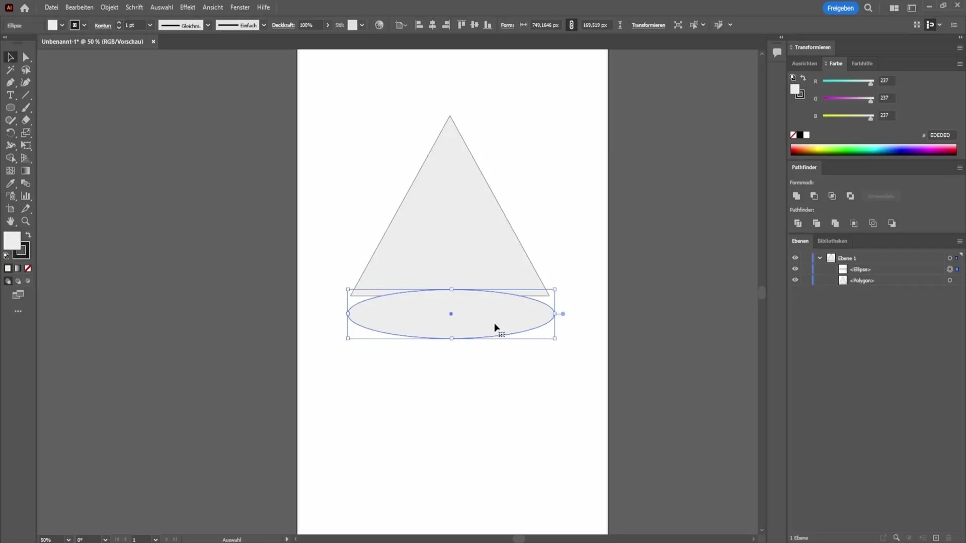 Membuat bentuk secara efisien di Adobe Illustrator