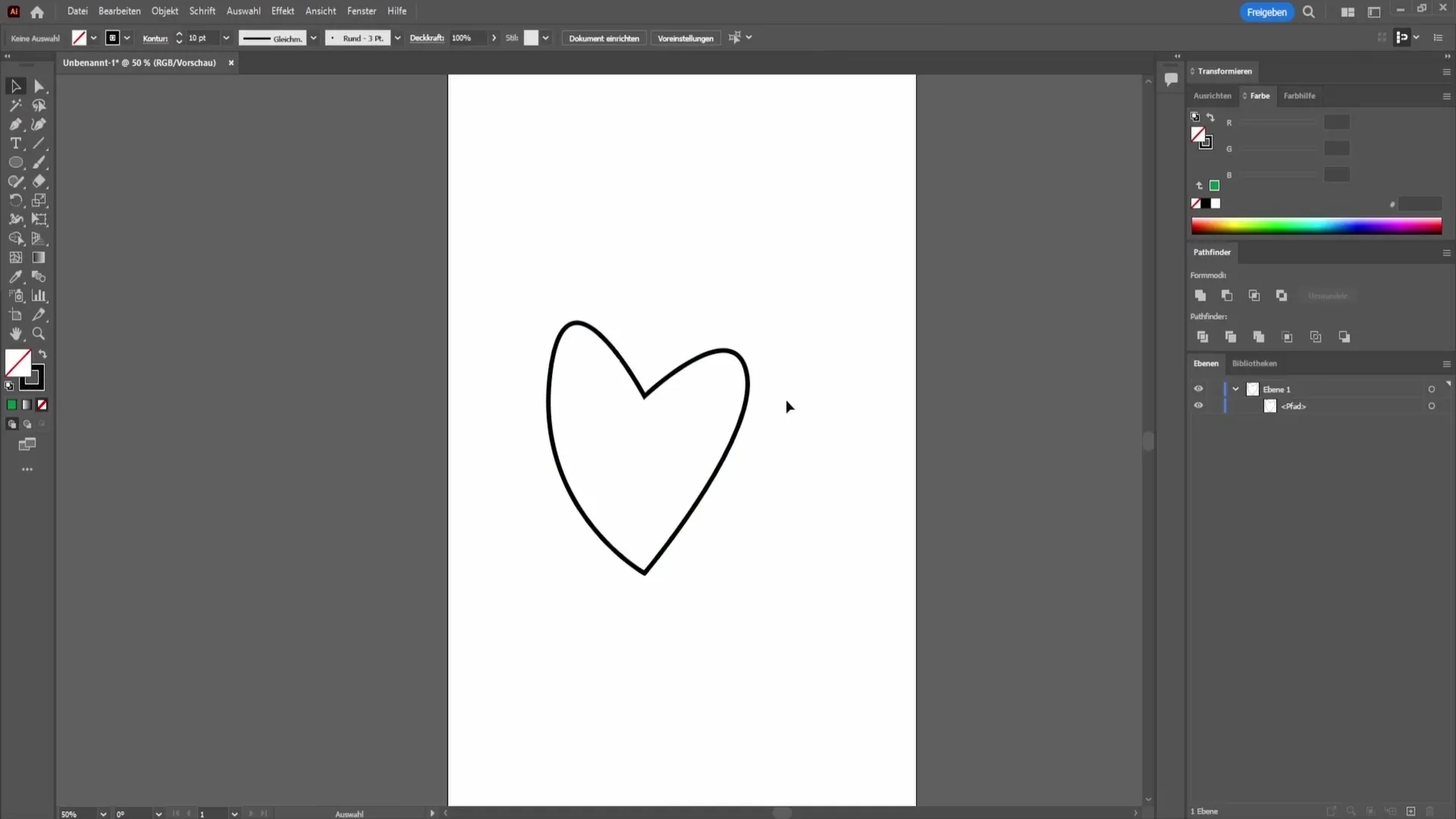 Membuat bentuk secara efektif di Adobe Illustrator