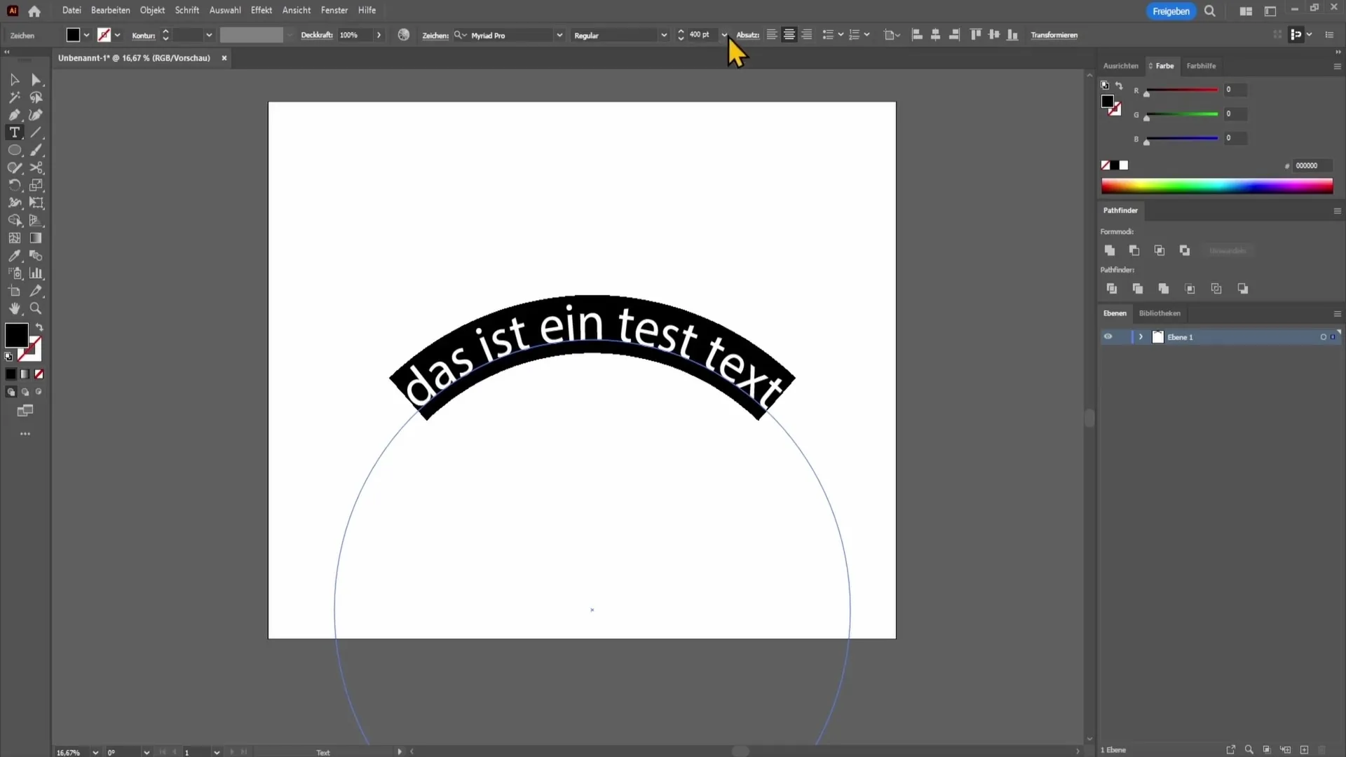 Text auf Pfad in Adobe Illustrator - Schritt-für-Schritt-Anleitung