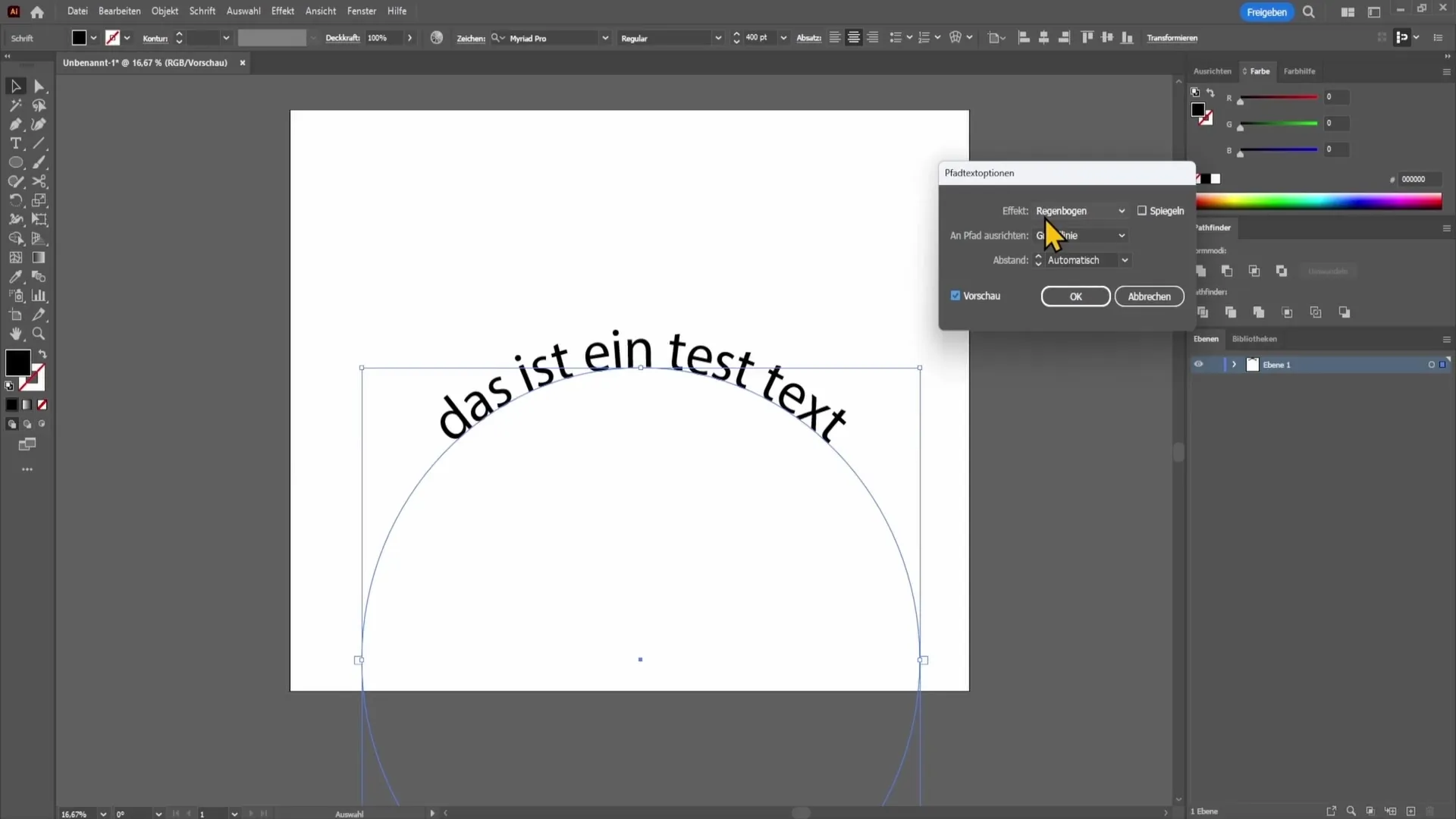 Teks di jalur di Adobe Illustrator - Panduan langkah demi langkah