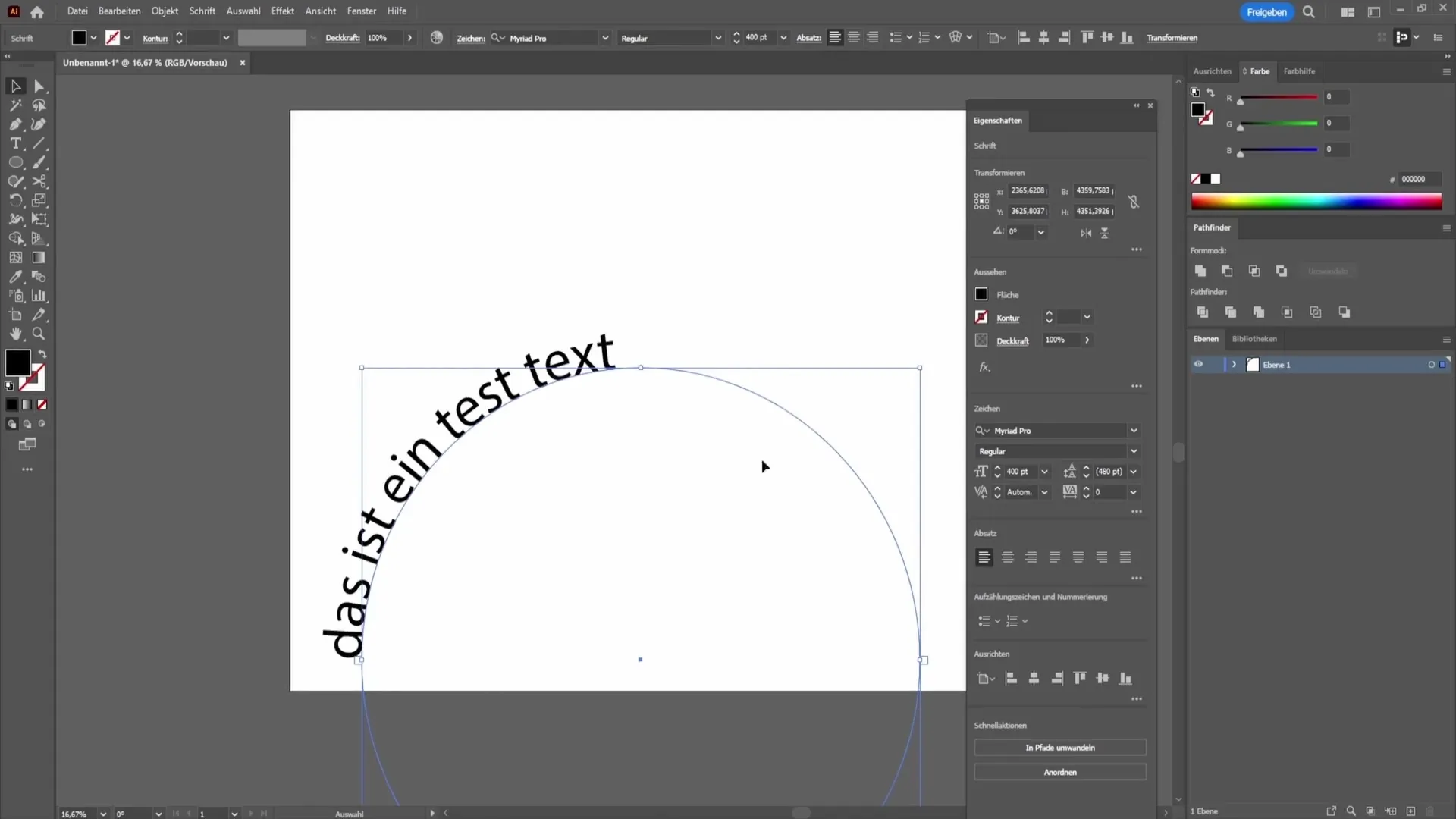 Text på väg i Adobe Illustrator - Steg för steg-guide