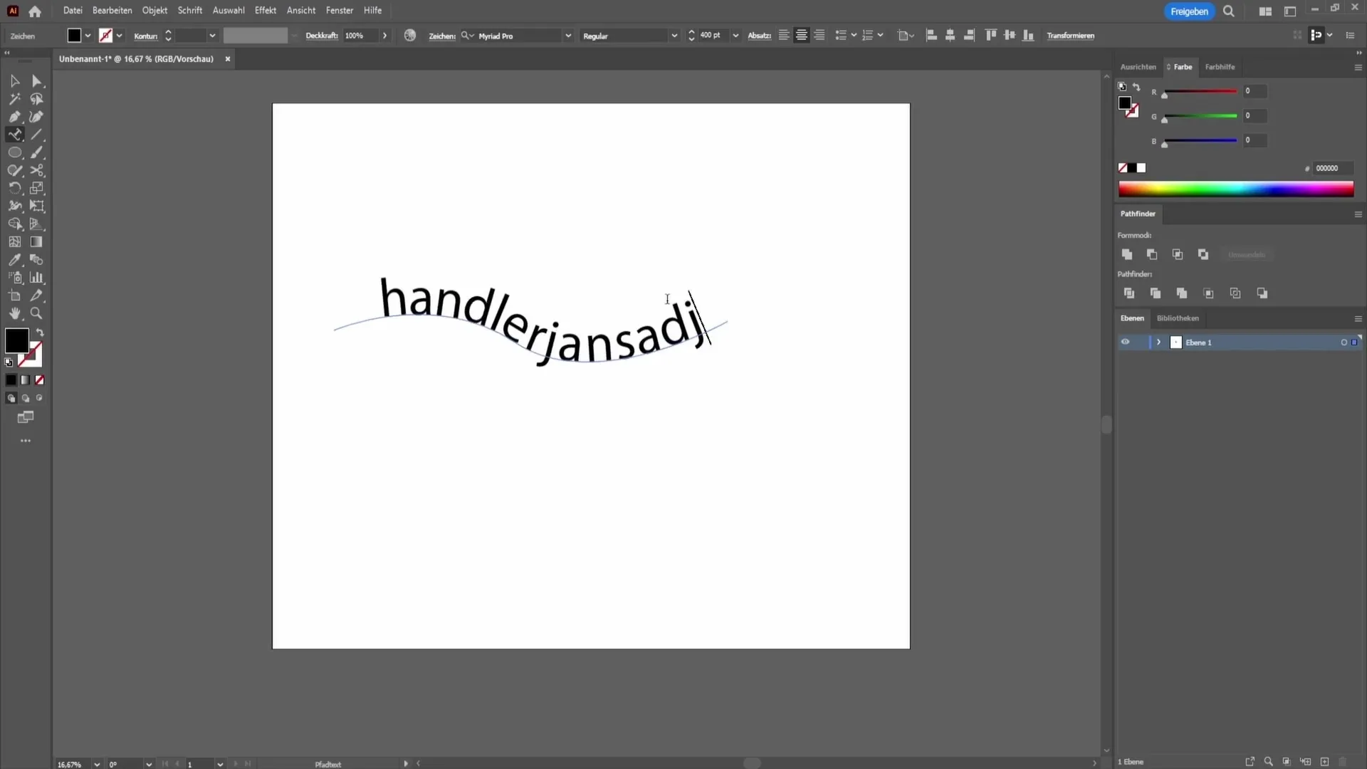 Teks di Jalur di Adobe Illustrator - Panduan Langkah demi Langkah