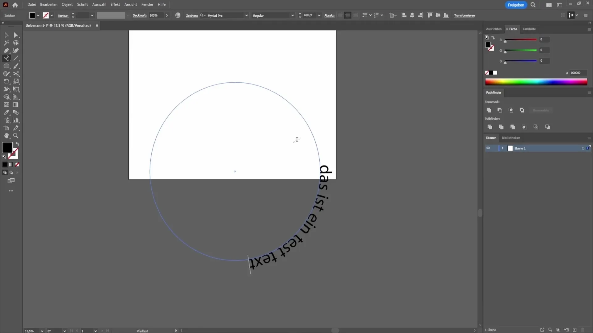 Text na cestě v programu Adobe Illustrator - postupný návod