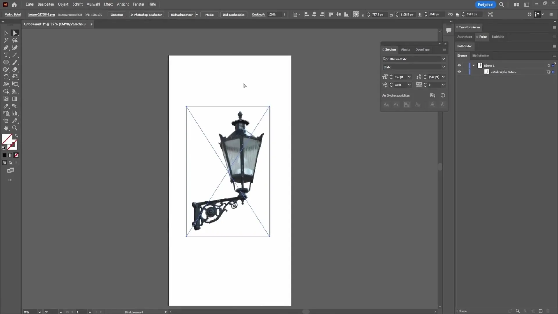 Creation of silhouettes in Adobe Illustrator