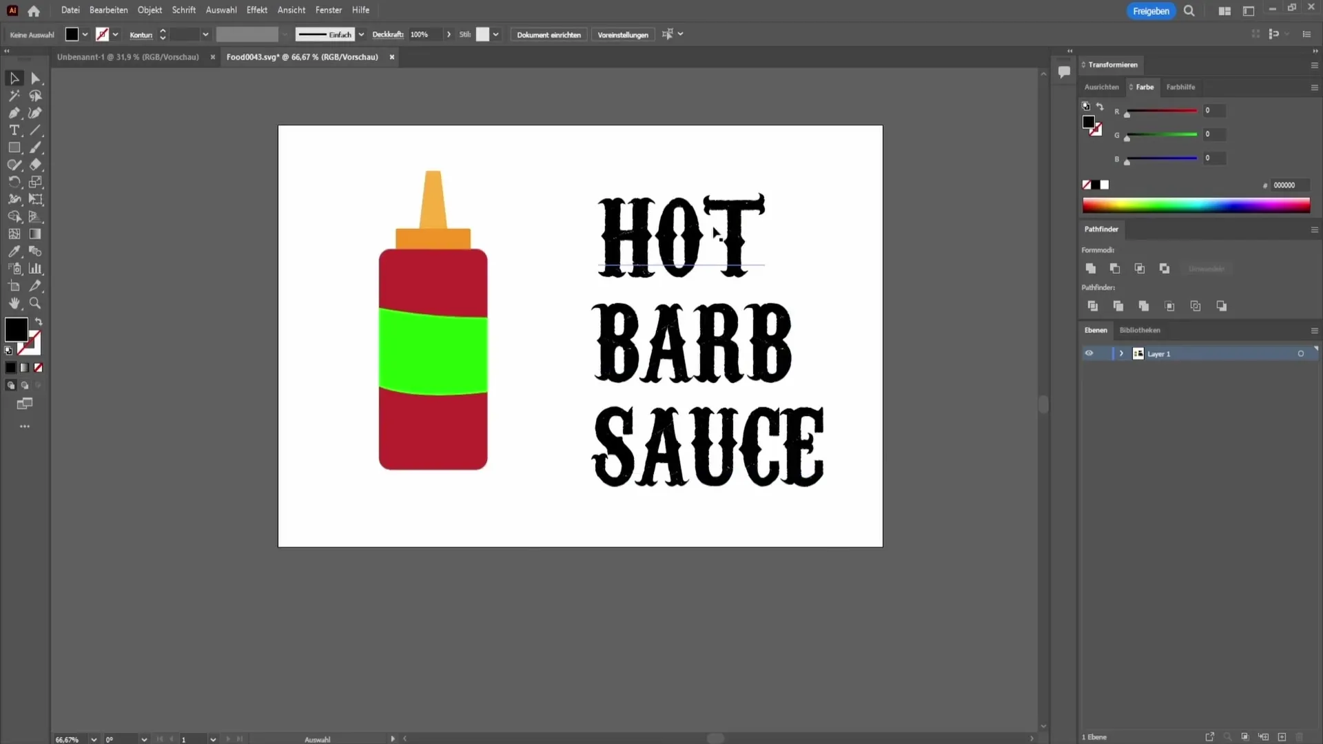 Insert text into a shape using Adobe Illustrator