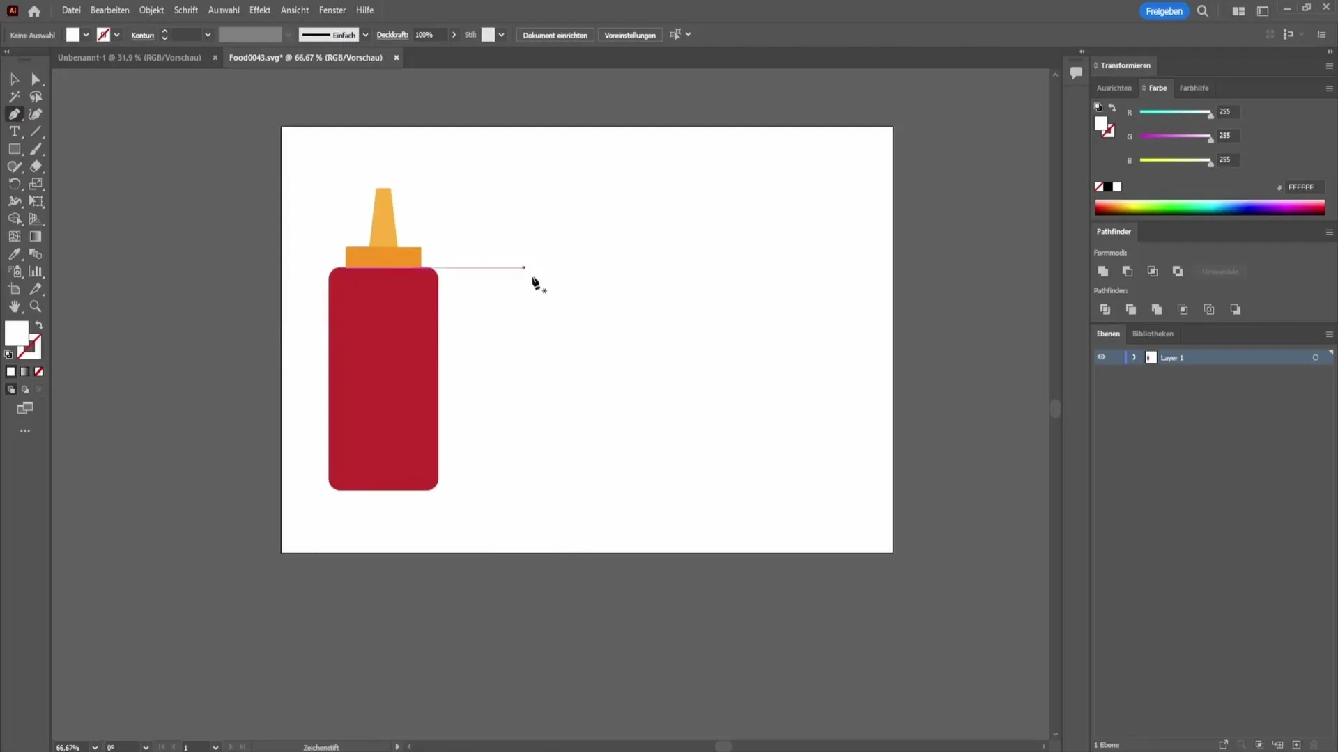 Вмъкнете текст в форма с Adobe Illustrator