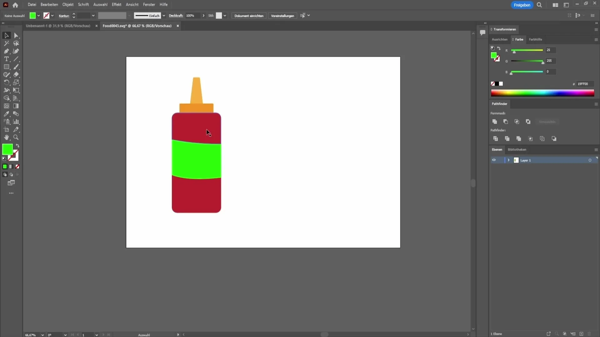 Insert text into a shape using Adobe Illustrator