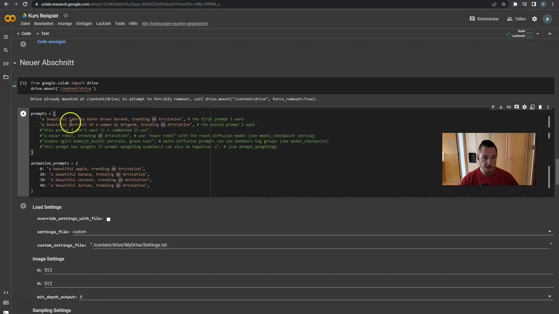 Deforum Stable Diffusion'da Prompt hücrelerinin verimli kullanımı ve negatif prompt'ların kullanılması