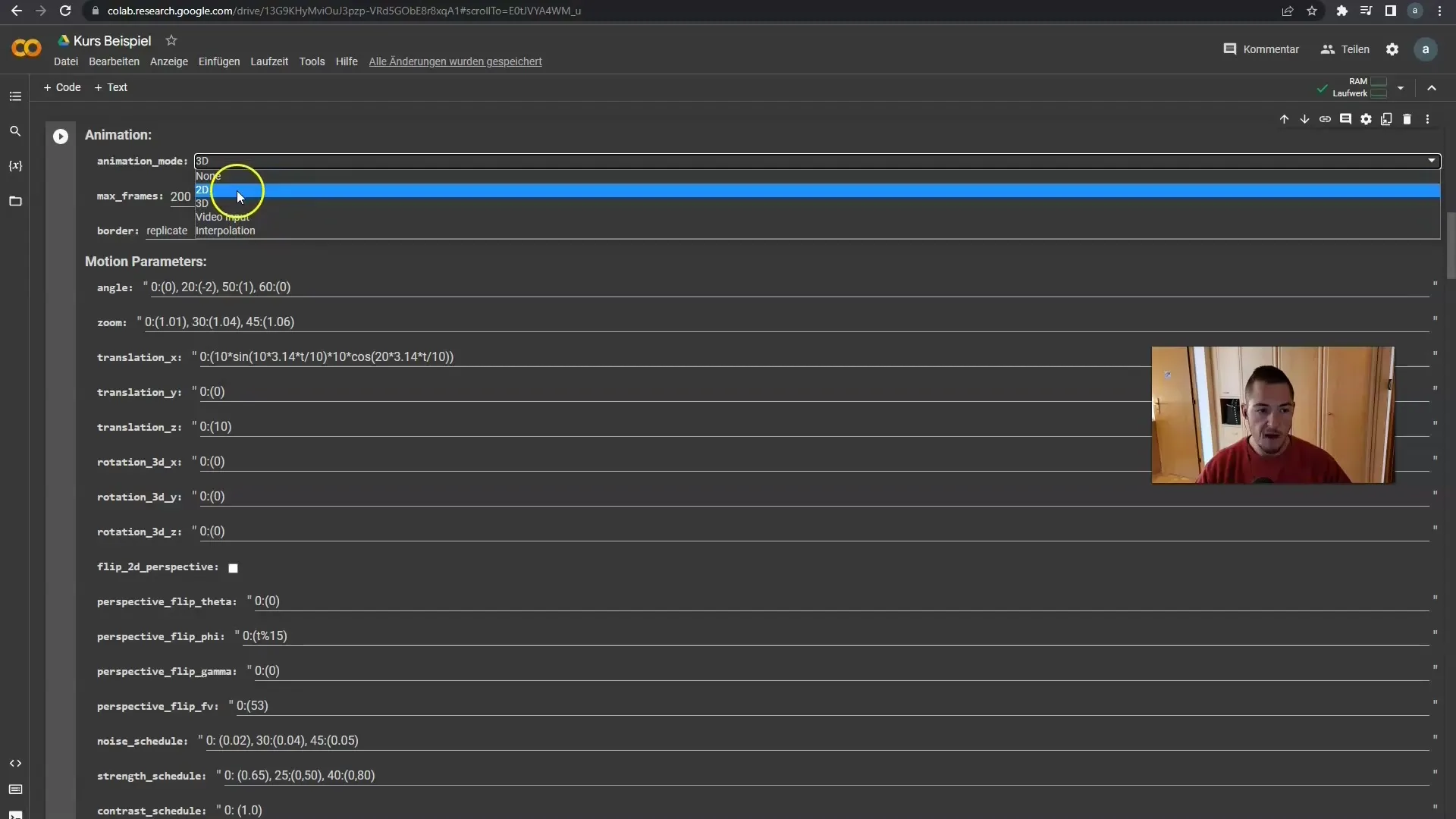 Effiziente Nutzung von Prompt-Zellen und negativen Prompts in Deforum Stable Diffusion