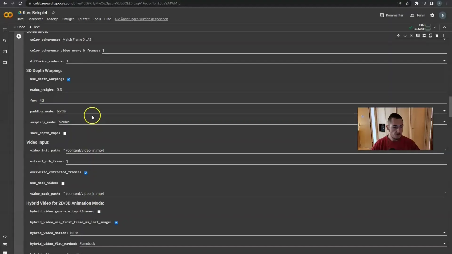 Effiziente Nutzung von Prompt-Zellen und negativen Prompts in Deforum Stable Diffusion