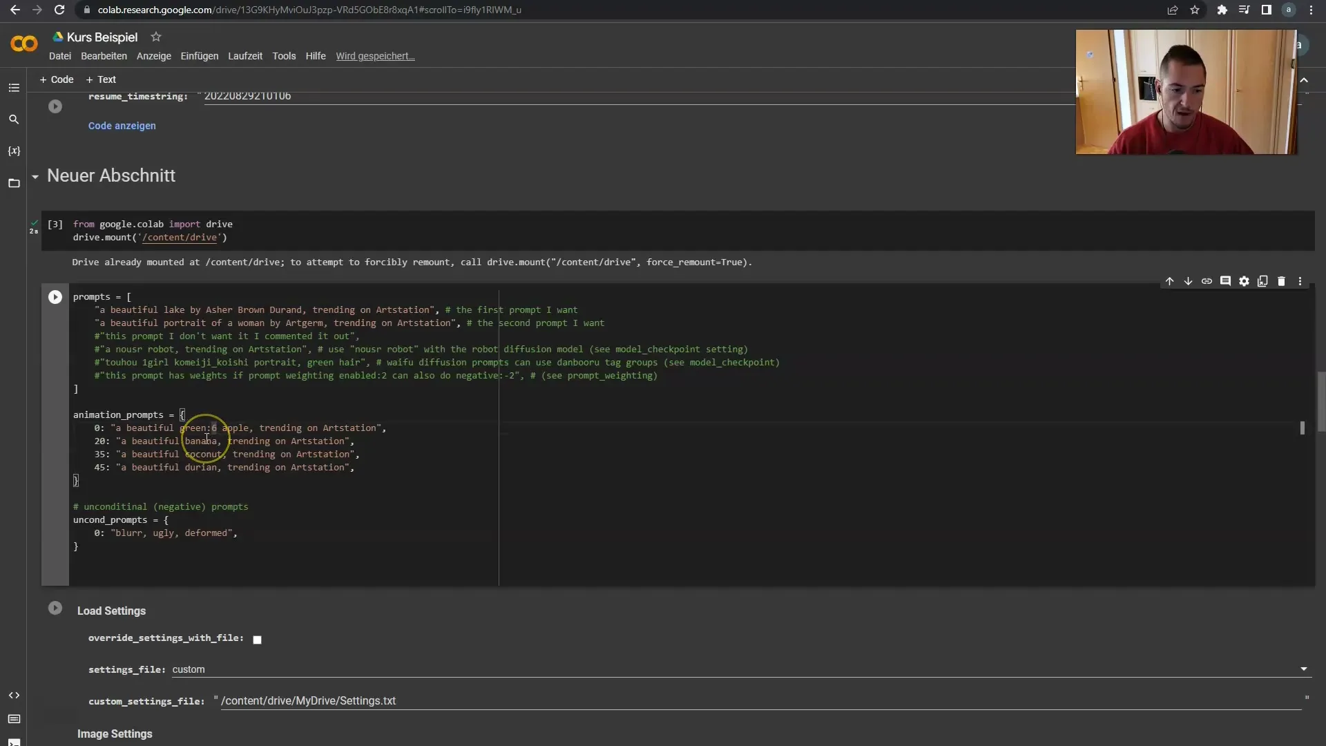 Deforum Stable Diffusion: Effektive Nutzung von Prompt und Batch Settings