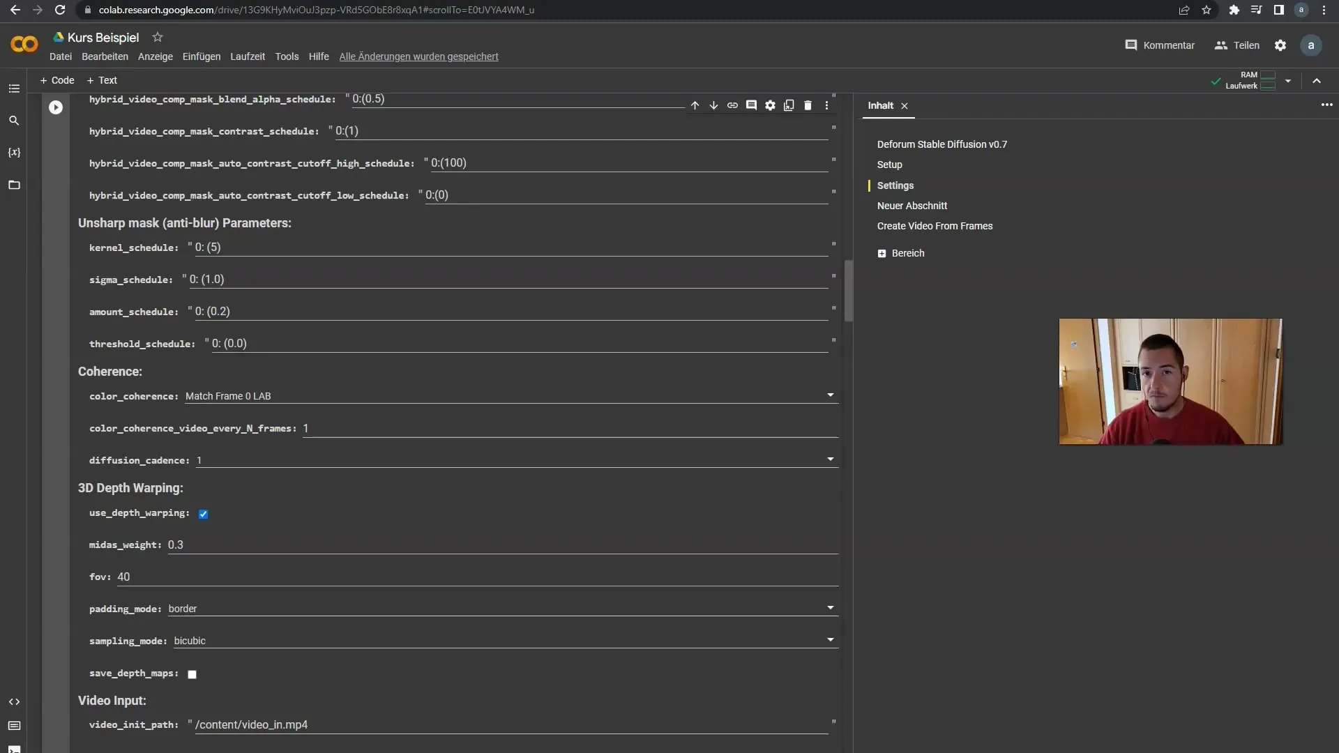 Coherence Cadence for smoother transitions in videos