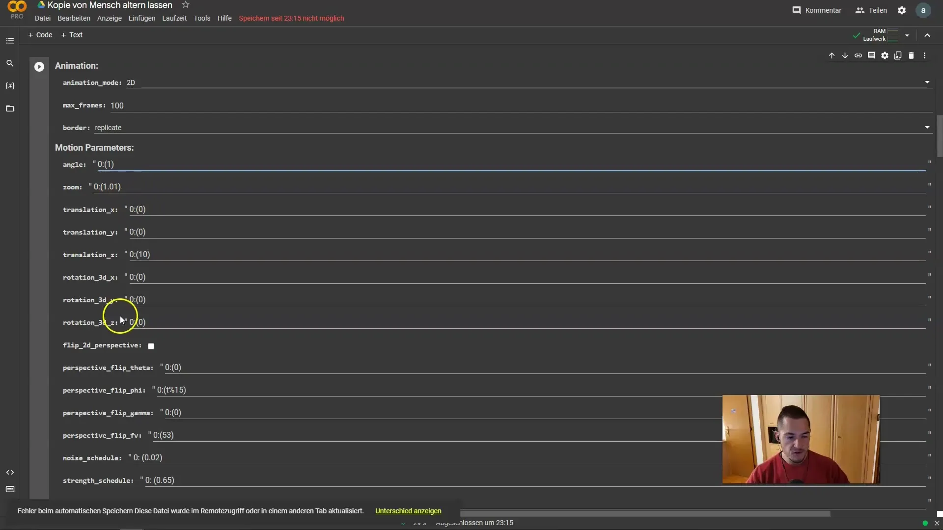 Optimization of video creation with Deforum Stable Diffusion