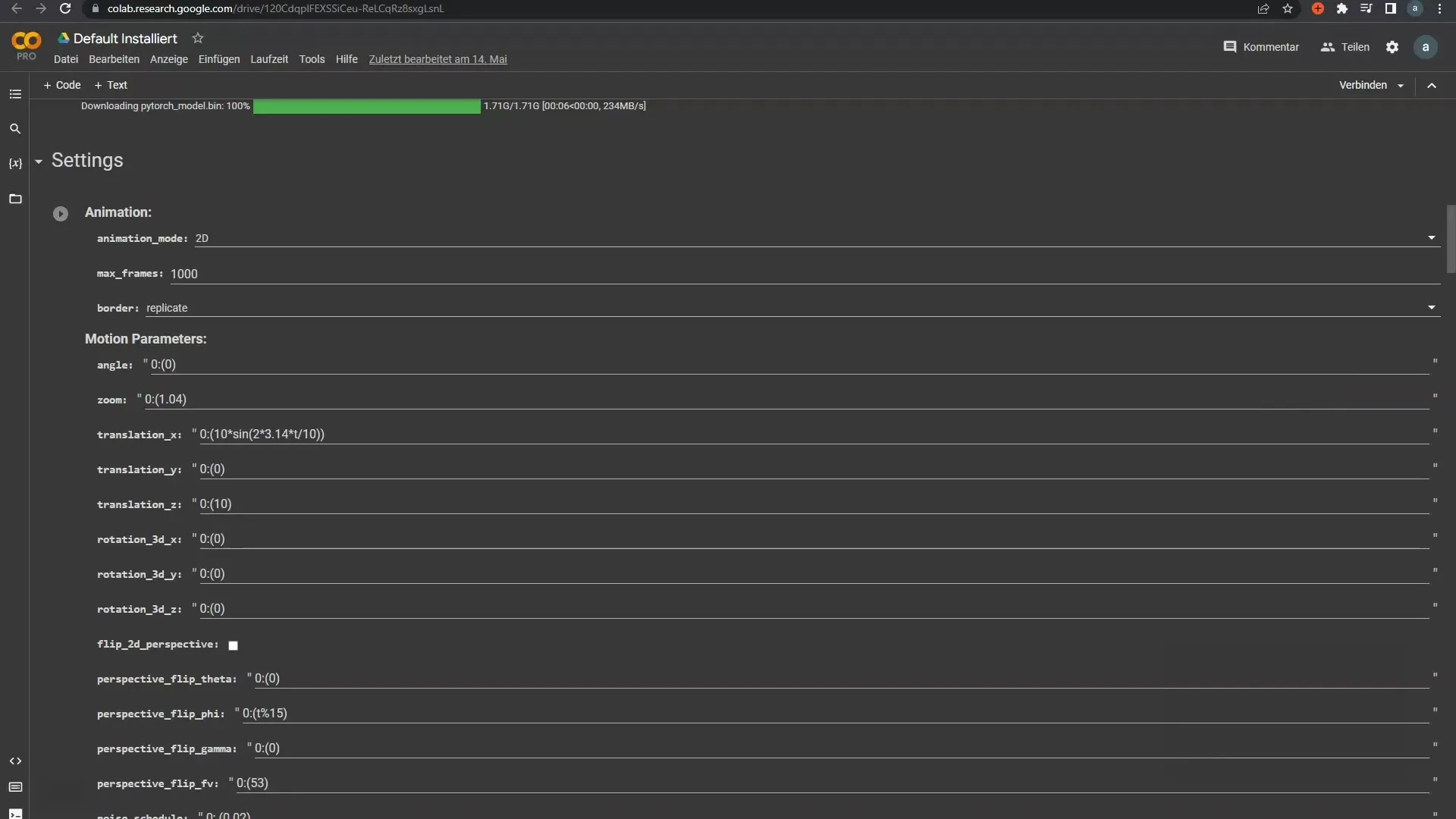 Effiziente Erstellung von Animationen in Deforum Stable Diffusion