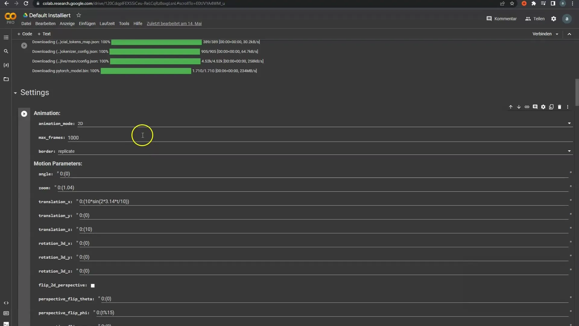 Effiziente Erstellung von Animationen in Deforum Stable Diffusion