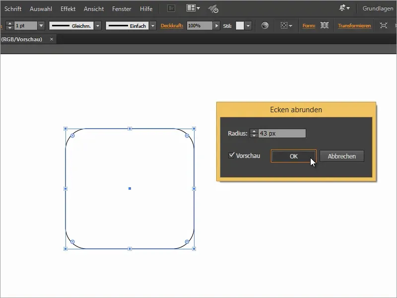 Tips & Trik Mengenai Adobe Illustrator: Sudut Bundar - tiga cara