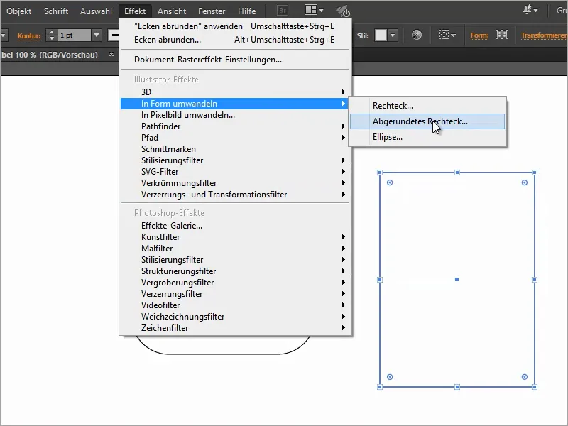 Tips & Trik Adobe Illustrator: Sudut Bundar - tiga cara