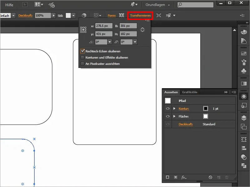 Tips & Trik Mengenai Adobe Illustrator: Sudut Bundar - tiga cara