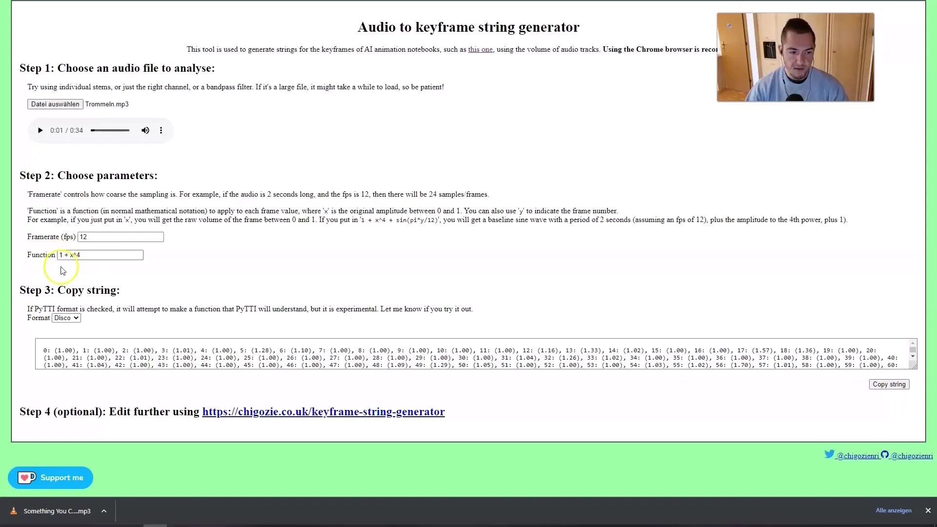 Animation synchronization: Adjust video with music using keyframe generator